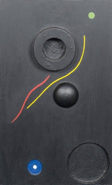 Roger NEYRAT 

«Cercles en folie», 2008

Acrylique sur panneau

39 x 24 cm 
