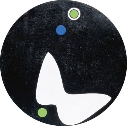 Roger NEYRAT 

«Abstraction lyrique», 2008

Acrylique sur panneau

Diam. : 33 cm...