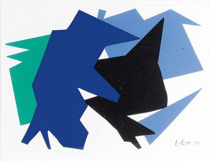 Maurice ESTEVE 

Composition abstraite polychrome, 1995

Sérigraphie sur papier,...