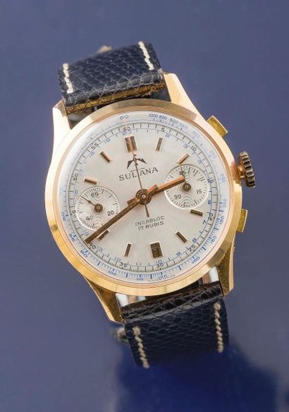 null SULTANA (CHRONOGRAPHE INCABLOC), vers 1950

Chronographe classique des années...