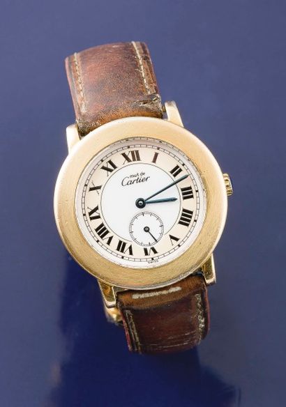 null CARTIER (MUST DE CARTIER - RONDE SOLO N° 1800 1), vers 1988

Montre classique...