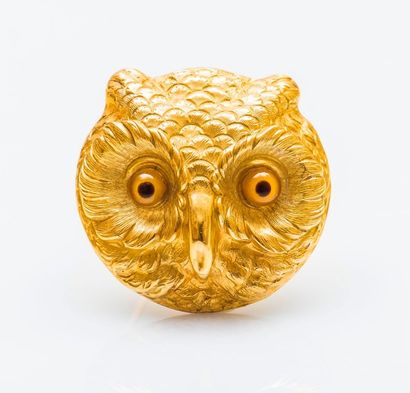 null Dans le goût de Paul Robin vers 1880

Broche hibou en or jaune 18 carats (750...