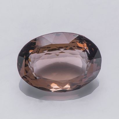 null Un quartz brun ovale pesant 160,2 carats.