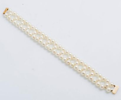 Bracelet de perles de culture blanches sur...