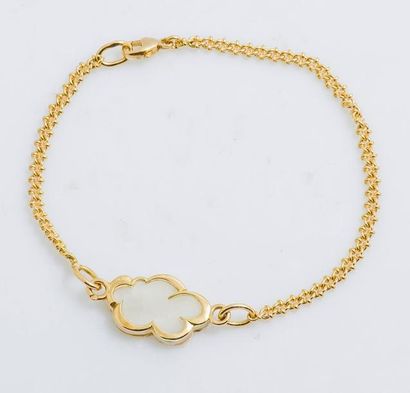 null Bracelet gourmette en or jaune 18 carats (750 millièmes) formé d’une chaîne...