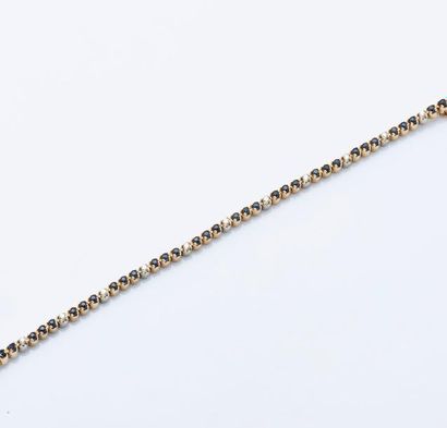 Bracelet ligne en or jaune 14 carats (585...