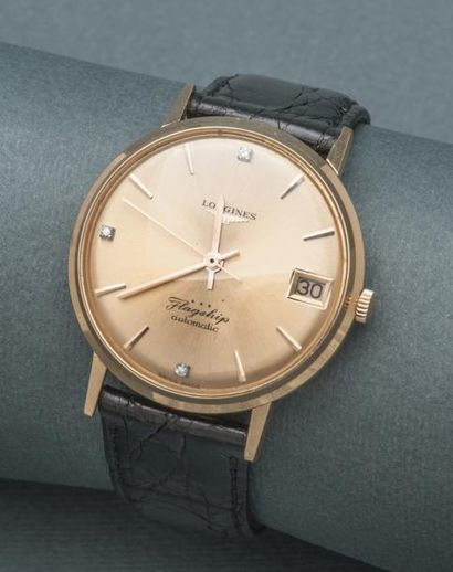 LONGINES (FLAGSHIP CLASSIC LUXE - OR ROSE ), vers 1960

Montre classique des collections...