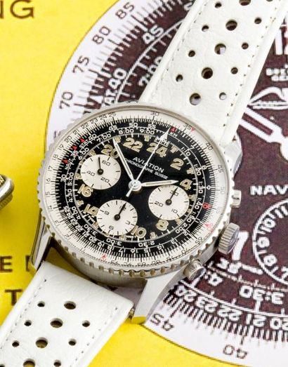 AVIATION AVIATION (CHRONOGRAPHE SWISS – TYPE COSMONAUTE / 1ère GENERATION RÉF. 1400),...