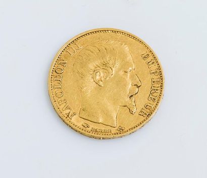null Une pièce de 20 francs Napoléon III 1859.

Poids : 6,4 g
