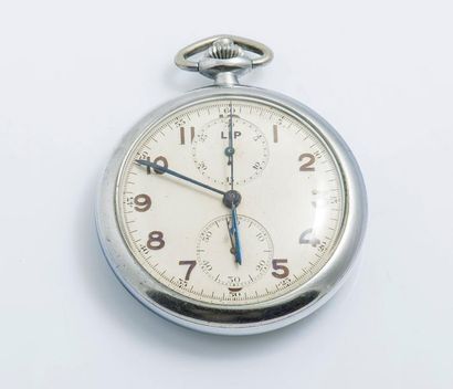 LIP (Chronographe de poche - Dotation ), vers 1940 

Beau chronographe de poche d'artilleur...