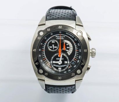 SEIKO (Chronographe Sportura / kinetic), vers 2000

Imposant chronographe en acier...