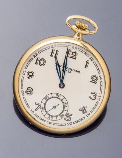 LIP LIP (Montre de Poche, chronomètre, or jaune), vers 1940

Montre de poche en or...