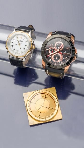 FESTINA / HERBELIN Lot de trois montres (Chronographe FESTINA Sport - Montre MICHEL...