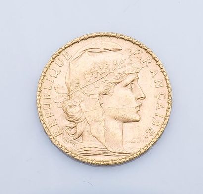 null Une pièce de 20 francs or 1904.

Poids : 6,4 g