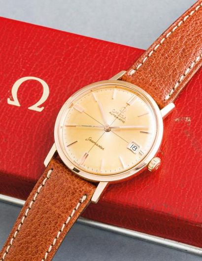 OMEGA (Seamaster Waterproof Calendrier – Or jaune réf. 14770-SC-61), vers 1961 

Très...