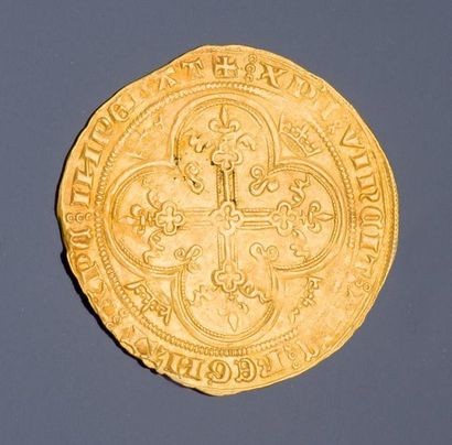 Philippe VI De Valois (1328-1350) Lion d’or (31 octobre 1338). 4,90g.

Le Roi assis...