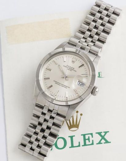 ROLEX (OYSTER PERPETUAL DATE - SILVER / Thunderbird RÉ F. 15010), vers 1987-1988

Montre...