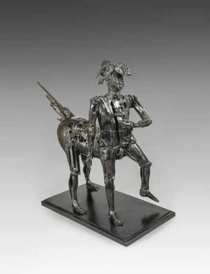CESAR (1921-1998) Le Centaure, 1983-1987
(Hommage A Picasso)
Bronze soudé signé et...