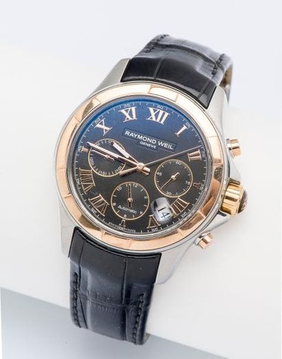 RAYMOND WEIL, vers 2012 Chronographe «Parsifal» (réf. 7260 SC5 00208) en acier à...