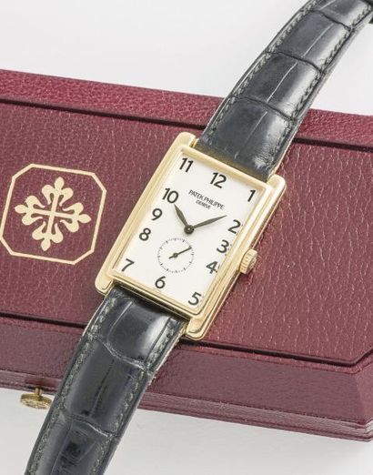 PATEK PHILIPPE (GONDOLO RECTANGLE – OR JAUNE RÉF. 5009 J), vers 1997

Montre grande...