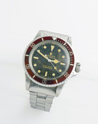 ROLEX (OYSTER PERPETUAL / SUBMARINER GILT – TROPICAL RÉF. 5513), vers 1966

Montre...