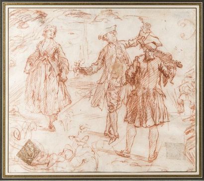 Entourage de Jean Baptiste PATER (1695 - 1736) La danse galante

Sanguine

18,5 x...
