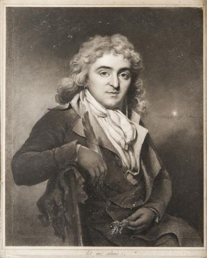 Jacques Antoine Marie LEMOINE 

Portrait présumé de Lord Seymour

Crayon noir et...