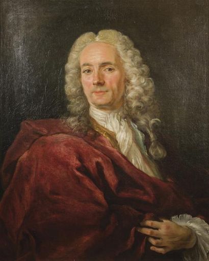 Attribué à Jean-Baptiste OUDRY (1686 - 1755) Portrait d’homme en buste

Toile

73,5...