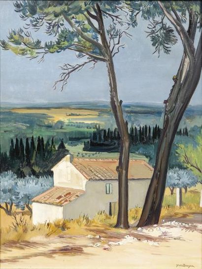 Yves BRAYER (1907-1990) Mas de l’artiste à Saint-Rémy de Provence, vers 1947

Huile...
