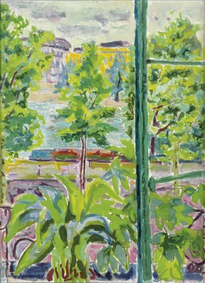 Jules CAVAILLES (1901-1977) Fenêtre sur les quais

Huile sur toile signée en bas...