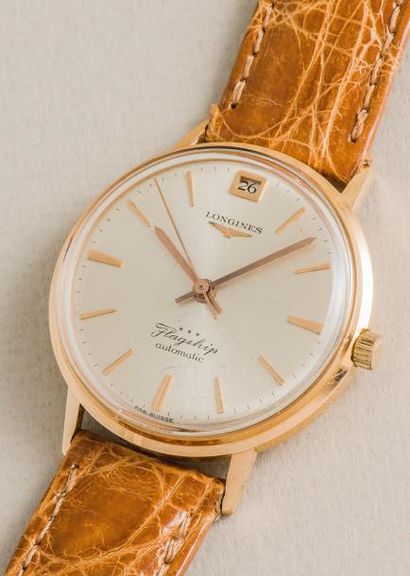 LONGINES LONGINES (FLAGSHIPS - DATE A 12H / OR ROSE), vers 1960

Montre classique...