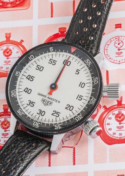 HEUER HEUER (Stopwatch - Chronomètre de poignet / GAME MASTER), vers 1969

Imposant...