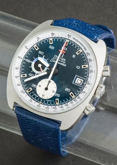 OMEGA OMEGA (CHRONOGRAPHE / SEAMASTER BLUE RÉF. 176.007), vers 1972

Élégant chronographe...