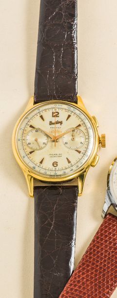 BREITLING (Chronographe Premier Arbitro / réf. 781), vers 1950

Très rare chronographe...