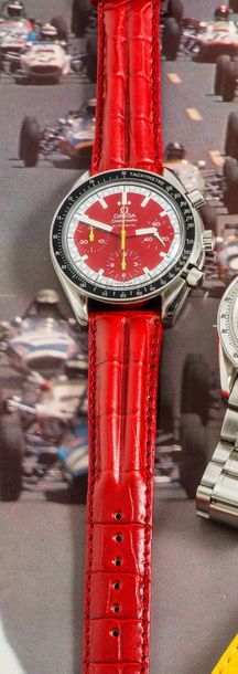 OMEGA (Chronographe Speedmaster Formula 1 / Rouge – Série M. Schumacher réf. 3810.6141),...