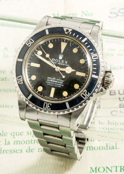 ROLEX (OYSTER PERPETUAL / SUBMARINER RÉF. 5512)

Montre de plongée Submariner étanche...