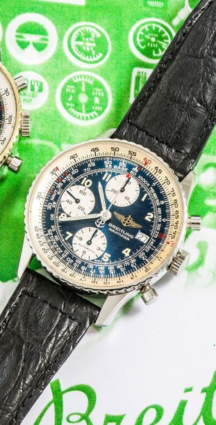 BREITLING (Chronographe Old Navitimer – Acier / Blue réf. A13022), vers 1995

Chronographe...