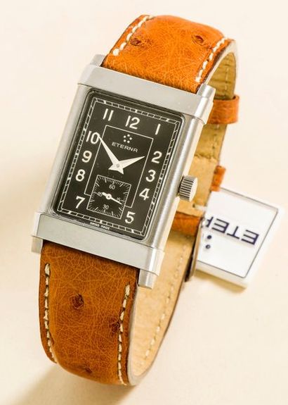 ETERNA (Rectangle homme 1935 / acier réf. 8190.41), vers 2008

Grande montre rectangulaire...
