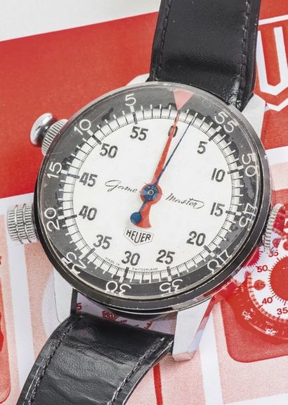 HEUER HEUER (Stopwatch – Chronomètre de poignet / GAME MASTER), vers 1969

Imposant...