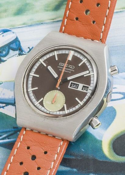 SEIKO SEIKO (Chronographe pilote / chocolate dial réf. 6139-8020), vers 1971

Chrono-minute...
