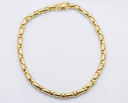 CHIMENTO Collier articulé en or jaune 18 carats (750 millièmes) à maillons ovales...