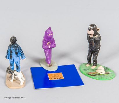 TINTIN Pixi Hergé Moulinsart. Figurines "Tintin Trio Collection". 

Figurines en...