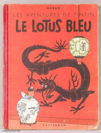TINTIN Le Lotus bleu. 1951 B5. Coins légèrement écrasés.

L’Ile noire. 1954 B9. Coins...