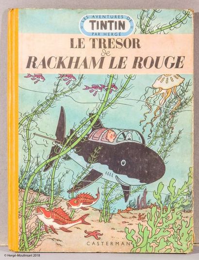 TINTIN Le Sceptre d’Ottokar. 1952 B6.

Le Trésor de Rackham le Rouge. Dos jaune 1952...