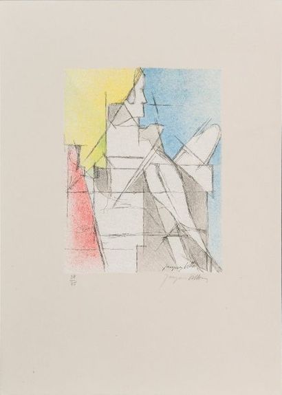 Jacques VILLON (1875-1963) SANS TITRE

Lithographie en couleur signée en bas à droite...
