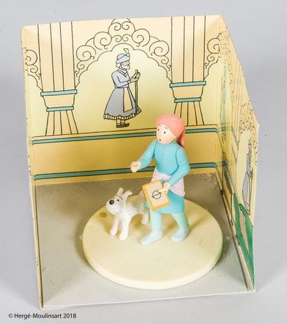 TINTIN [Figurines Pixi Hergé Moulinsart en résine].

- "Tintin sortant de la potiche...