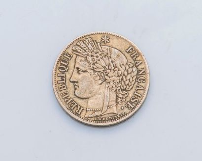 null Une pièce de 5 francs Cérès, en argent, 1848.

Poids : 24,9 g