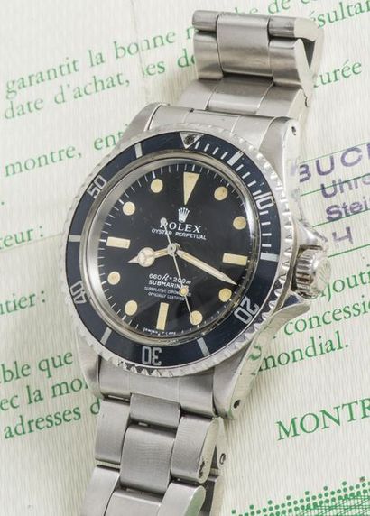 ROLEX (OYSTER PERPETUAL / SUBMARINER RÉF. 5512), en partie de 1976

Montre de plongée...