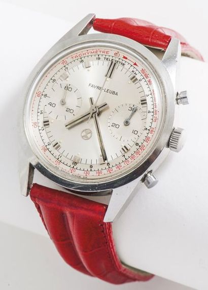 FABRE LEUBA (Chronographe antimagnétique – Compressor), vers 1968

Chronographe à...