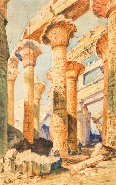 N. PASQUIEZ Ruines égyptiennes

Aquarelle signée en bas à gauche

47,5 x 30 cm